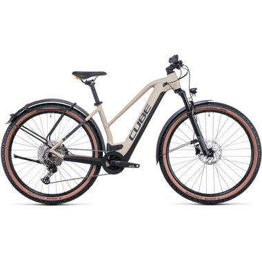 Bicicleta todocamino eléctrica CUBE REACTION HYBRID PRO 625 ALLROAD TRAPEZ Beis 2022 0